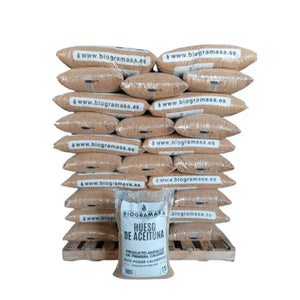 Biogramasa - Palet 77 Sacos de Hueso de Aceituna 15 kg